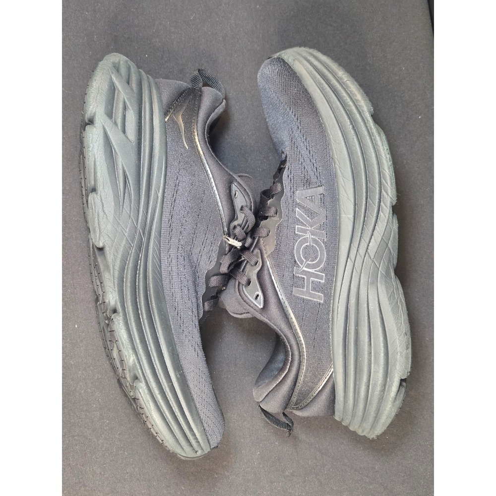 Hoka Bondi 8 Womens Running Shoes Black Black‎ 1127952 BBLC Size 9B